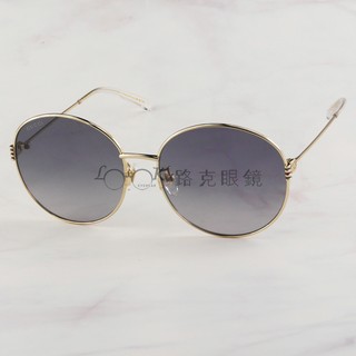 【LOOK路克眼鏡】Gucci 太陽眼鏡 金 金屬圓框 漸層鏡片 GG1281SK 001