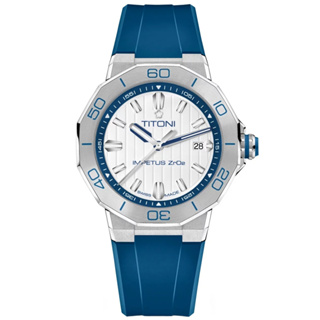 【私聊甜甜價】TITONI 梅花錶 CeramTech 高科技陶瓷 潛水機械腕錶 83765S-FF-708