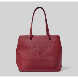 Marc Jacobs專櫃款壓紋logo浮雕托特包
