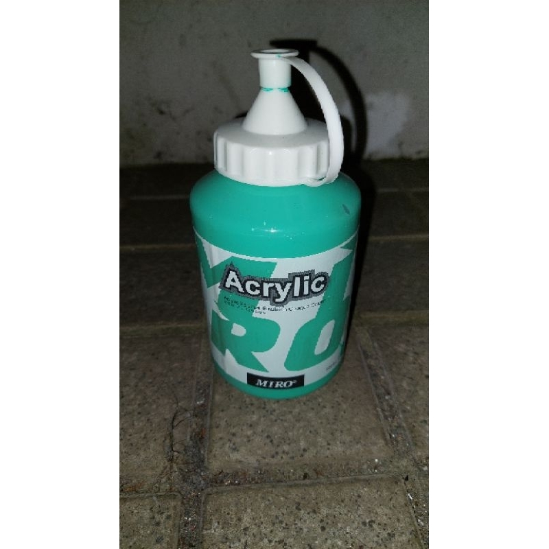 Acrylic miro art 壓克力顏料500ml SG-405 EMERALD GREEN 翠綠 藍綠 綠色 藍色