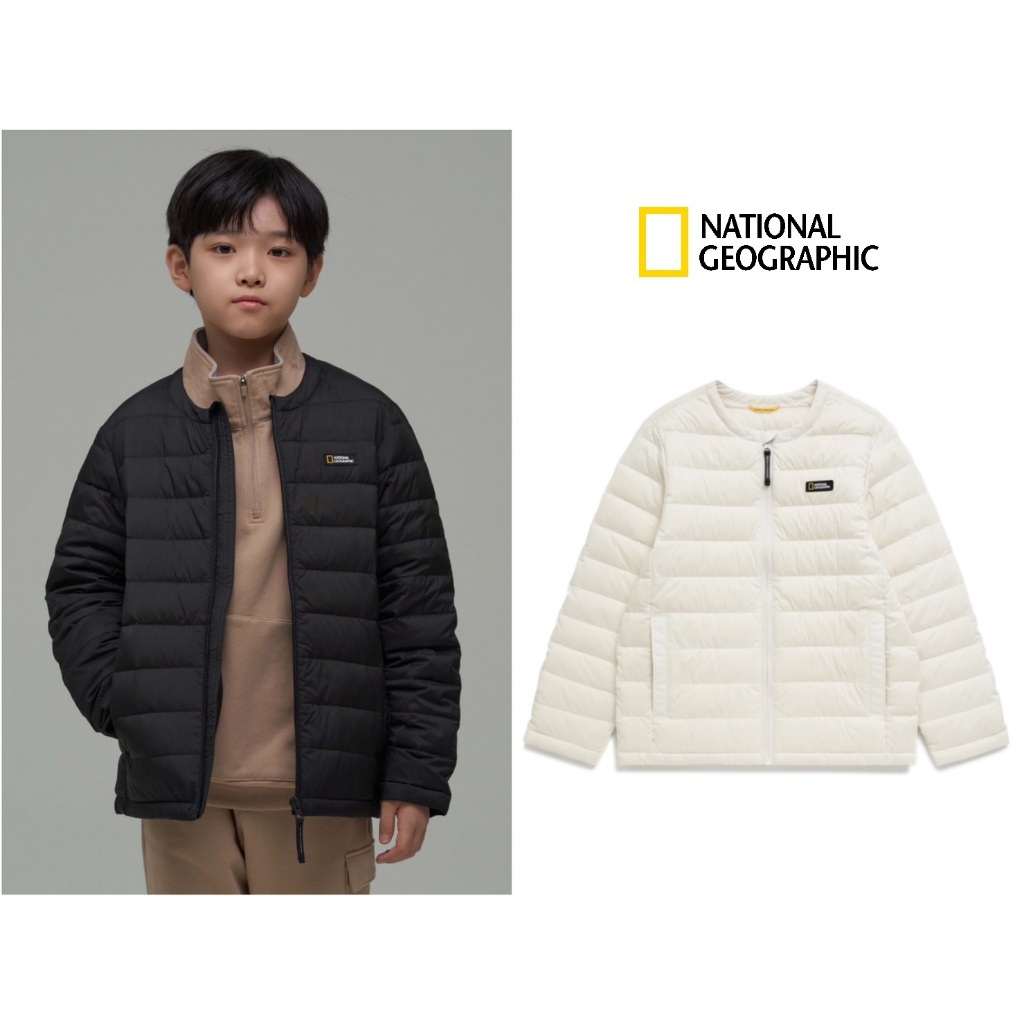 韓國 國家地理 National Geographic 2023新款 兒童 大童 輕量圓領防水鵝絨外套 圓領防水羽絨外套