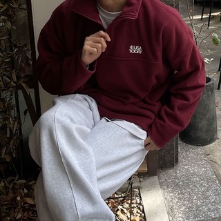 正韓TODAY 抓絨刺繡半拉鍊長袖衛衣 3色 YUPPIE 預購商品 1204