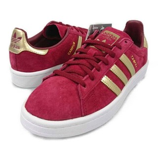 Adidas 休閒鞋 Campus B37941 酒紅 金 愛迪達 日本尺碼24cm