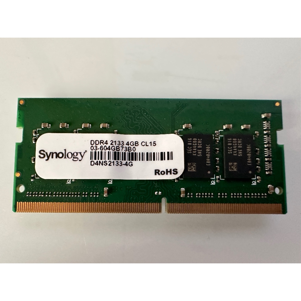 Synology群暉 NAS 記憶體模組 DDR4 4GB(D4NS-2133-4G)non-ECC SO-DIMM