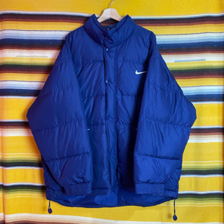 古著•Nuzi_s •NIKE深藍防風鋪棉羽絨外套 J3120508