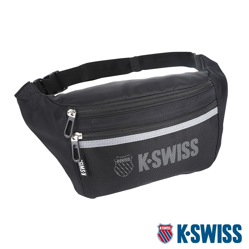 K-SWISS Fanny Pack運動腰包-黑