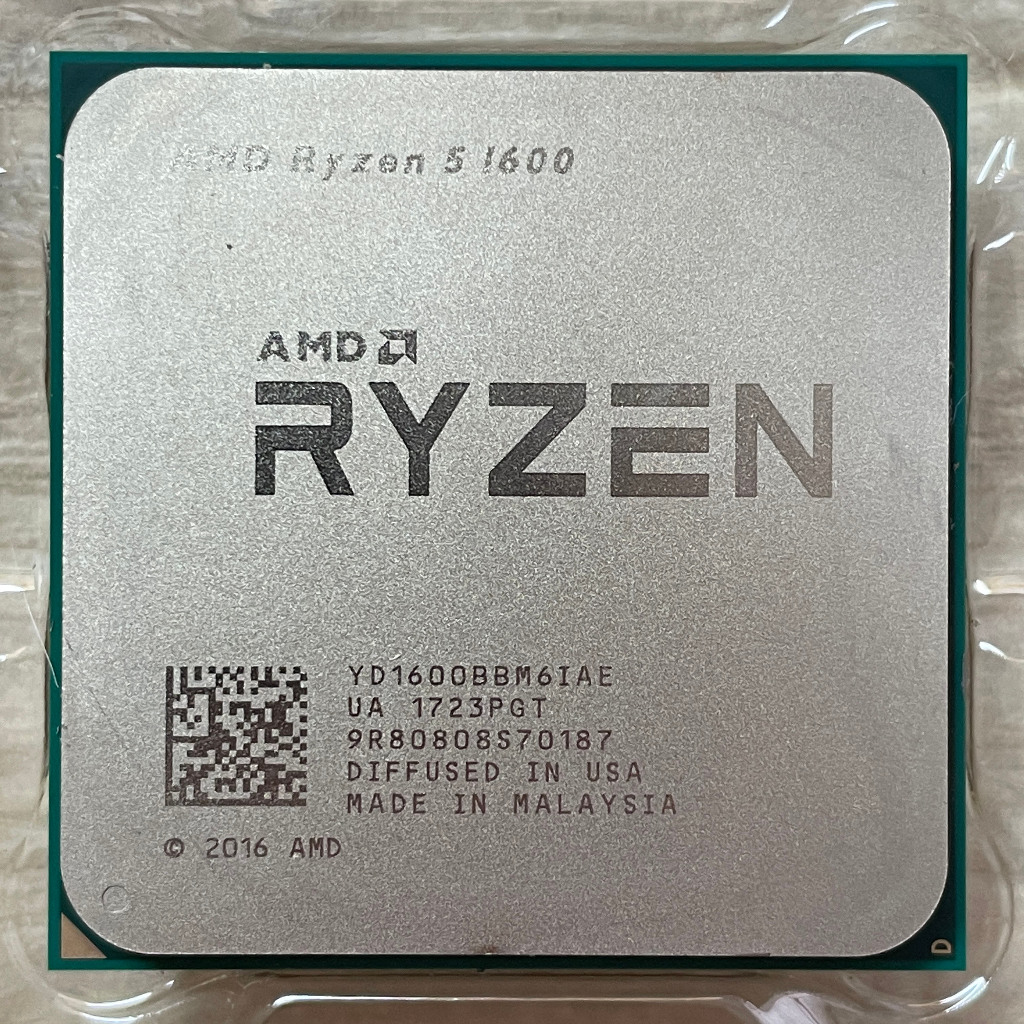 ⭐️【AMD Ryzen 5 1600 6核12線程/AM4 腳位】⭐ R5 1600/無內顯/無風扇/保固3個月