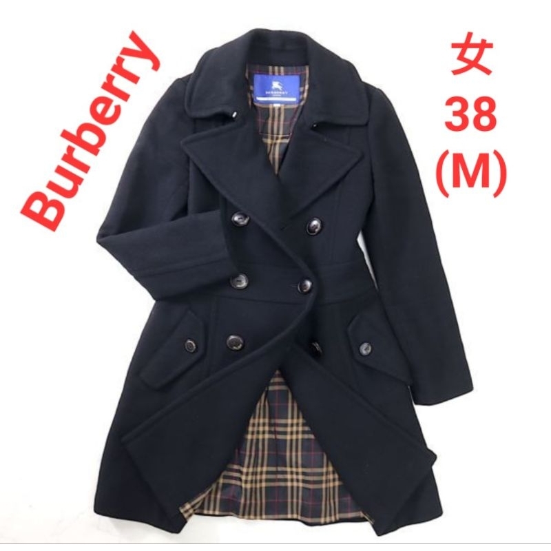 日本進口精品／女38(M碼)/Burberry羊毛大衣