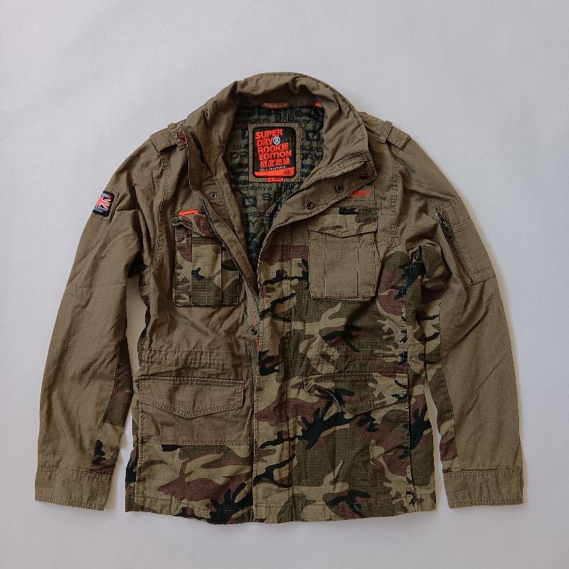 Superdry ROOKIE EDITION 系列 極度乾燥｜斯里蘭卡製造｜微鋪棉｜M65軍裝純棉夾克 | 男XL號｜