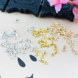 【現貨】尾鍊小水滴2*7mm(20個)/手作DIY五金配件/手鍊延長鍊墜飾/項鍊尾鍊小墜飾