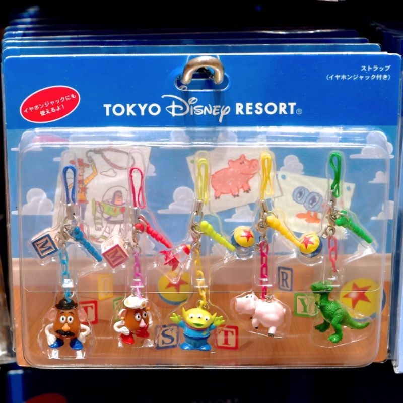 2014 日本 迪士尼 樂園 限定 絕版 迷你 玩具總動員 三眼怪 蛋頭 抱抱龍 火腿 豬 玩具 公仔 吊飾