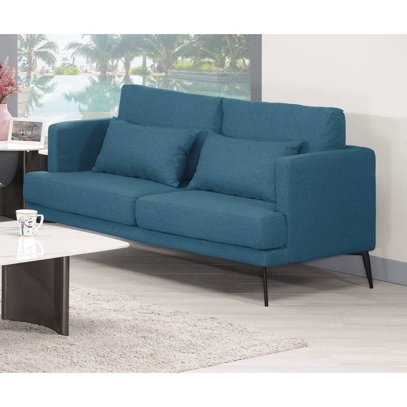 【萊夫家居】CM-269-7：棉麻布雙人沙發【台中家具】二人椅 藍布沙發 雙人沙發 布套可拆洗 北歐風沙發 雙人布沙發