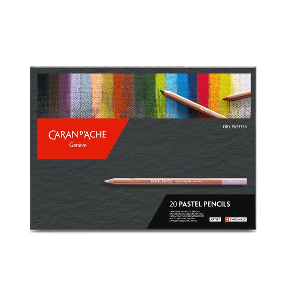 CARAN d'ACHE 瑞士卡達 專家級粉彩鉛筆 20色 /盒 788.320