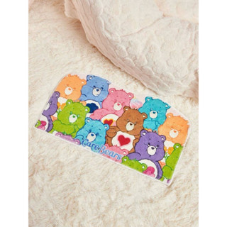 正版聯名款 彩虹熊 Care Bears 仿羊絨白邊防滑地毯 熊圖案 泰迪熊 聖誕禮物 交換禮物