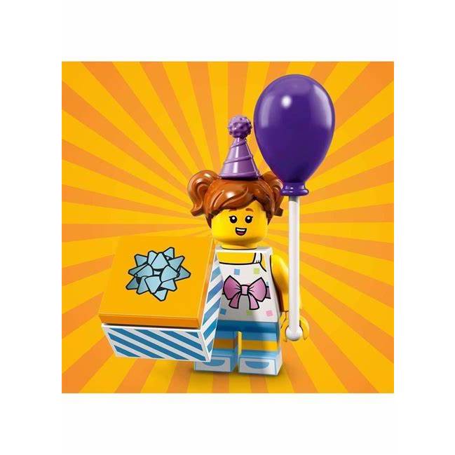 ✨愛子小姐✨ LEGO 樂高 71021系列  NO.6 紫色汽球女孩  附底板+說明書