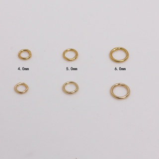 宏雲Hongyun-HC- 【 100pcs/包】14k包金色焊口銅圈閉口圈 手工diy收尾圓圈 項鏈 耳飾 手鏈連接環