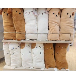補貨 大創 Daiso 可愛萌寵 療癒大眼 貓咪 狗狗 長條抱枕 麻糬軟Q 靠枕 午睡枕 小狗玩偶娃娃 貓奴 狗控 家居