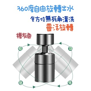 無尾熊精品衛浴~附發票~360度兩段起波器，360度旋轉，兩段式出水，360度自由出水，槍灰色，鍍鉻色，4分接口適用