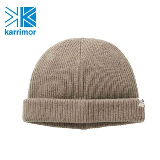 【Karrimor】日本製 原廠貨 中性 shallow beanie 保暖帽/運動/生活/旅行 潛米黃