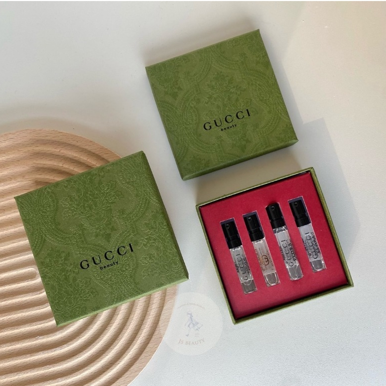 (現貨) GUCCI 針管香水 四入禮盒 1.5ml*4 (幻夢茉莉 罪愛女性 花悅 幻夢梔子花)