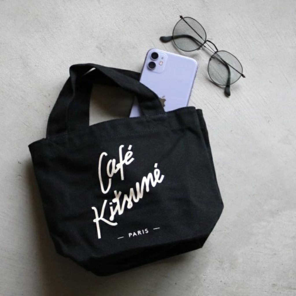 現貨🌟 Cafe Kitsune 帆布袋 帆布包 托特包 日本 正品 厚帆布 袋子 加厚 包包 Kiraku-day