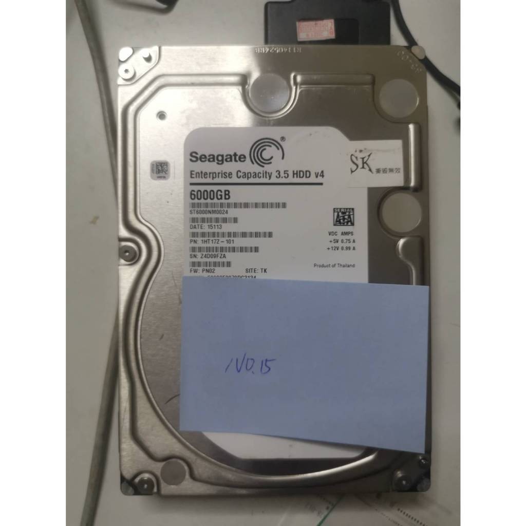 SATA 3.5吋硬碟 WD Toshiba Seagate HITACHI 6TB 企業級 6TB 硬碟 No.15