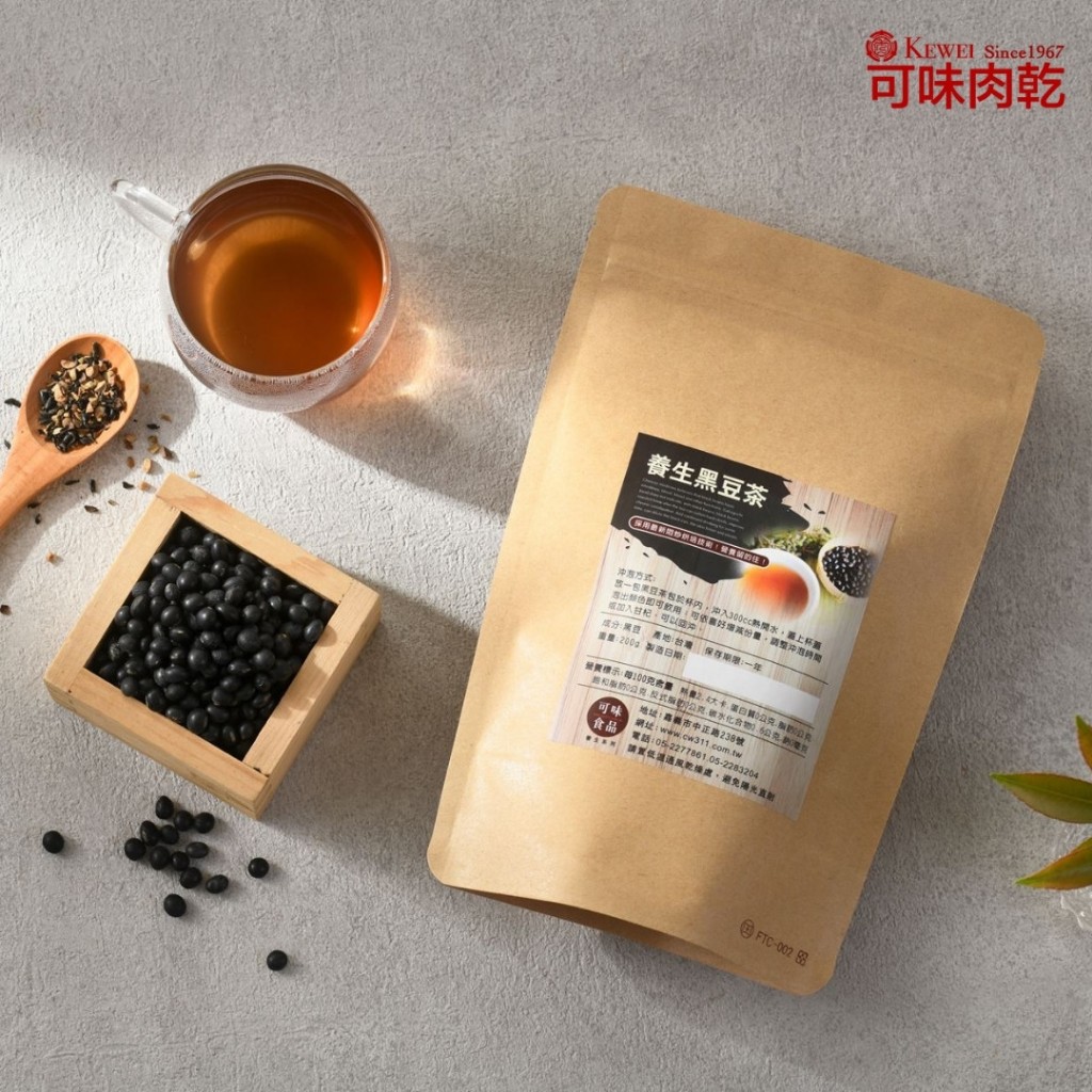 【可味肉乾】養生黑豆茶(200g)無咖啡因，零負擔/養生茶包