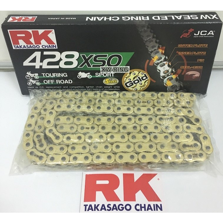 【XH Moto】RK  92目 428 XSO 黃金鏈條 S2/S3 S6/S7/S7R ai1 EC05 KRV