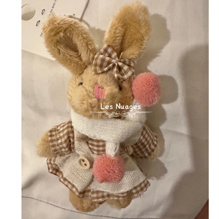韓國現貨 韓國圍巾兔子吊飾 鑰匙圈 韓國圍巾兔