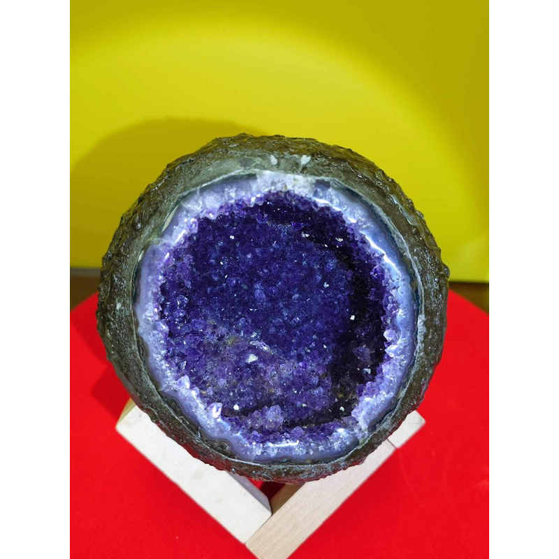 烏拉圭 紫水晶洞 正圓 有洞深可放小物亦可手鍊消磁///桌上型 紫水晶 粉晶 黃晶 寶石 晶鎮 晶洞 辦公室招財 禮品
