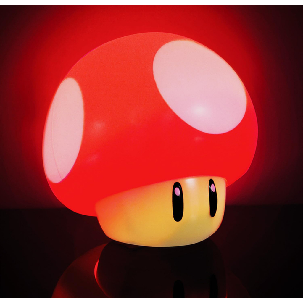 全新品/現貨只有一個/任天堂超級瑪利歐 升級音效 蘑菇造型燈 小夜燈 (自取價)
