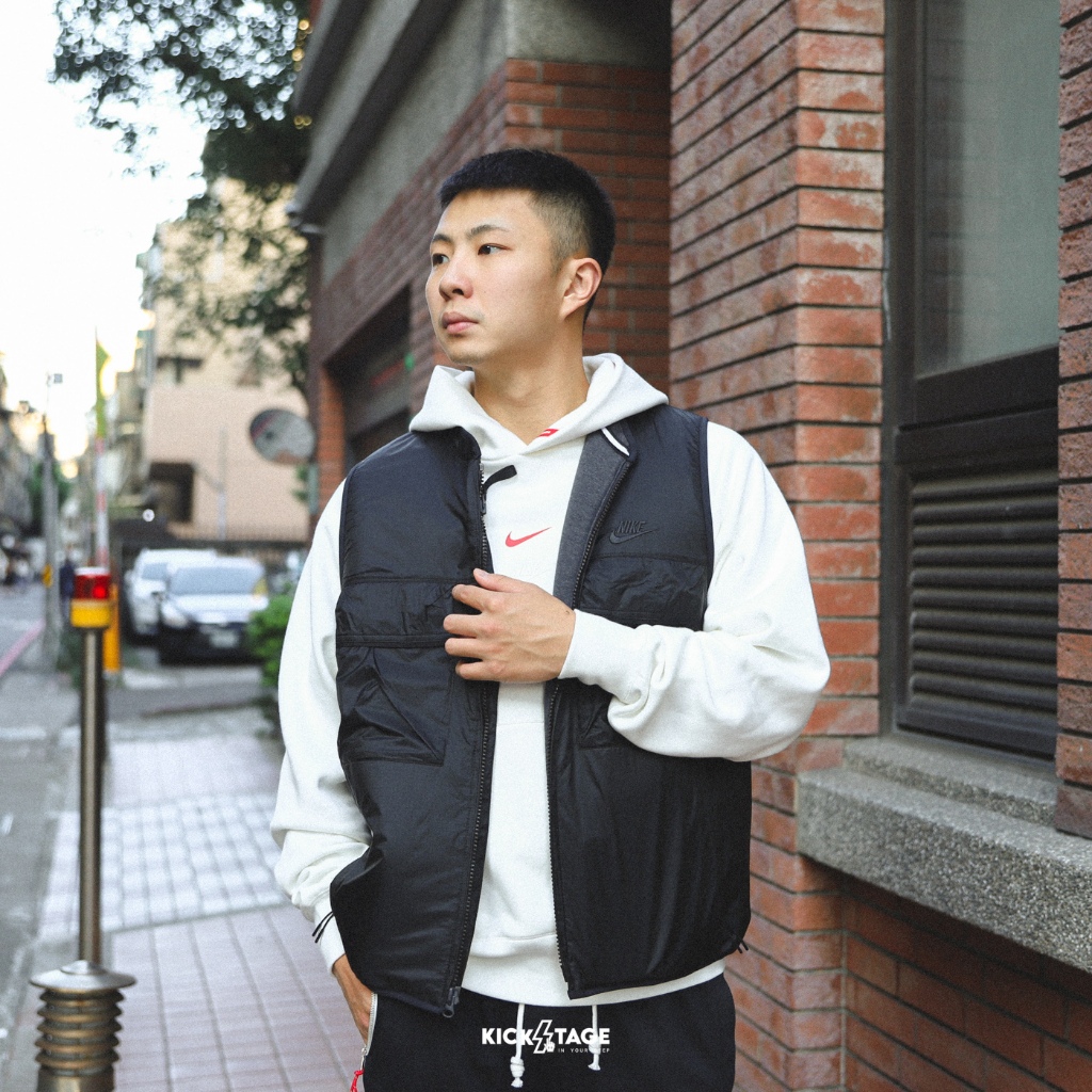 NIKE UTILITY VEST 黑色 小標 拉鍊口袋 絨布 保暖 防潑水 工裝 背心 男女款【FD0756-010】