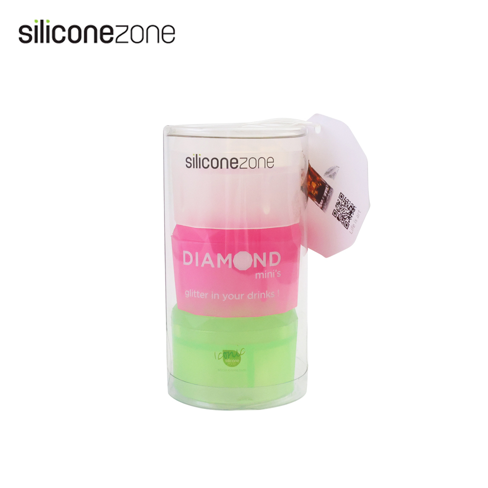 ★樂購屋★全新現貨 siliconezone 施理康 耐熱矽膠鑽石造型巧克力模 冰模 3連模 KS-11684-AA