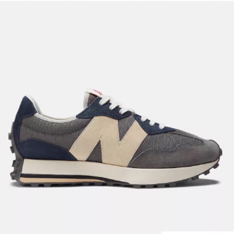 [二手男鞋][九成新] NewBalance327-城堡灰與nb海軍藍