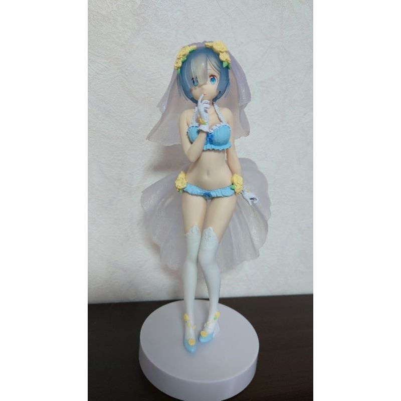 日版 BANPRESTO 景品 Re:從零開始的異世界生活 雷姆 蕾姆 REM 婚紗二手無盒公仔 只要180元