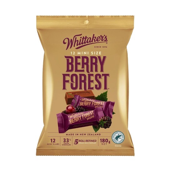 【非即期 Whittaker's】Whittakers莓果夾餡牛奶巧克力 分享包 180g