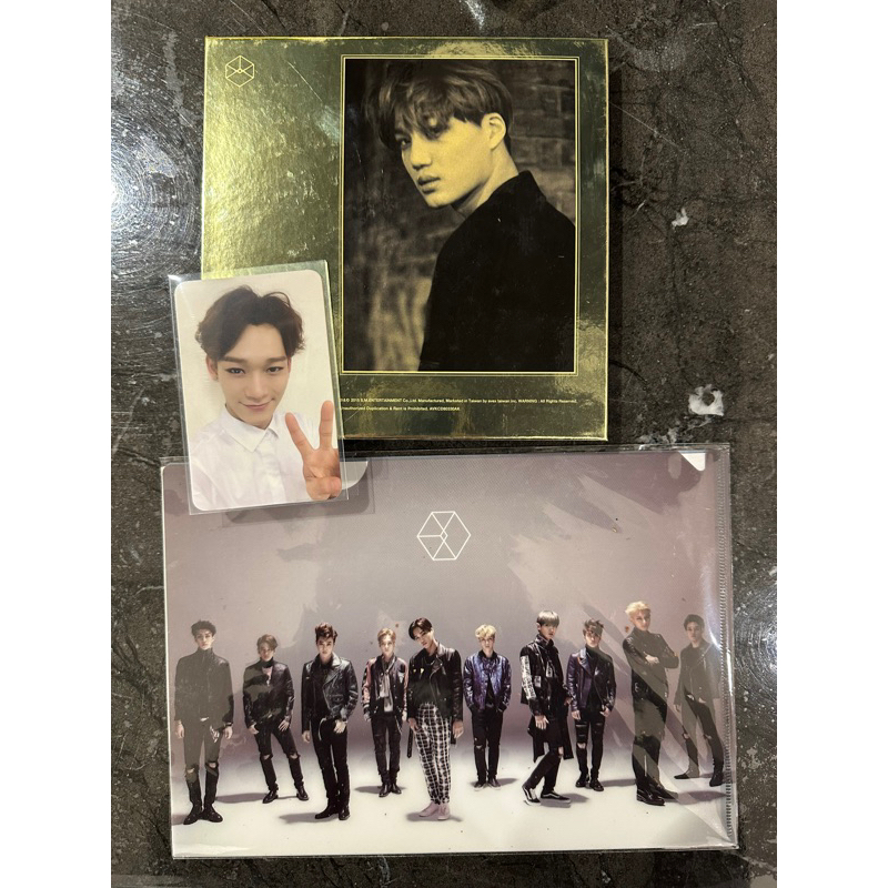 EXO EXODUS KAI 內附Chen小卡+照片+資料夾