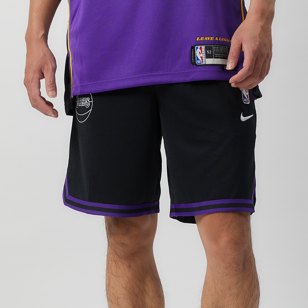 Nike AS LAL MNK DF DNA SHRT 10IN 男 黑色 NBA 籃球 短褲 DZ3687-010