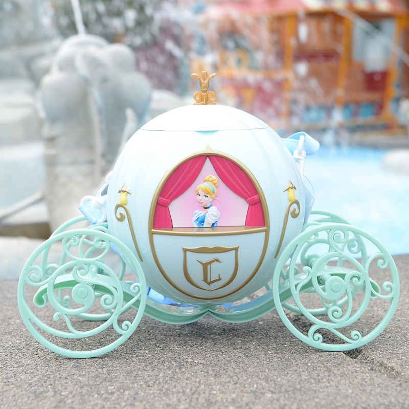 東京迪士尼 迪士尼 仙履奇緣 仙度瑞拉 灰姑娘 公主 爆米花桶 爆米花 神仙教母 禮物 Disney 南瓜馬車 馬車