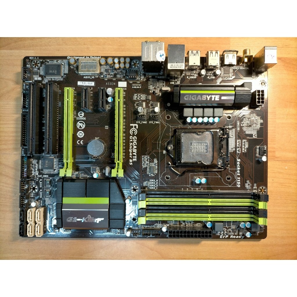 A.1150主機板-技嘉G1.Sniper B5第4代 i3/i5/i7雙通道 UEFI DualBIOS直購價1580