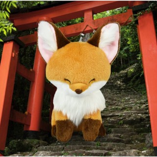 現貨【守夜鴞商行】日本正版 AMUFUN 橙色 黃色 狐狸 絨毛 娃娃 amuse 擺飾 可愛 中型