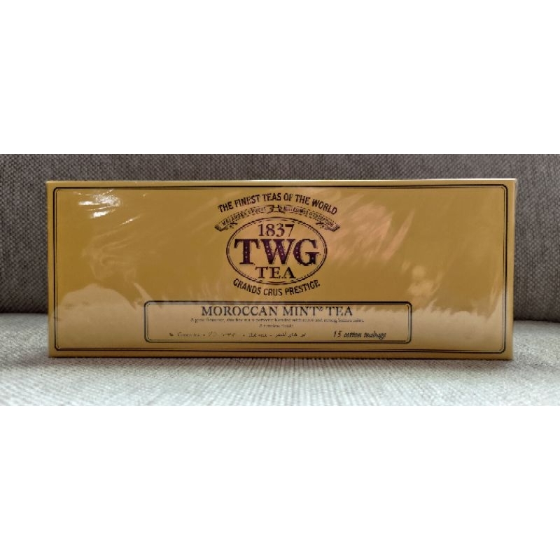 【TWG Tea】摩洛哥薄荷綠茶 手工純棉茶包 15包/盒 2026.1.15