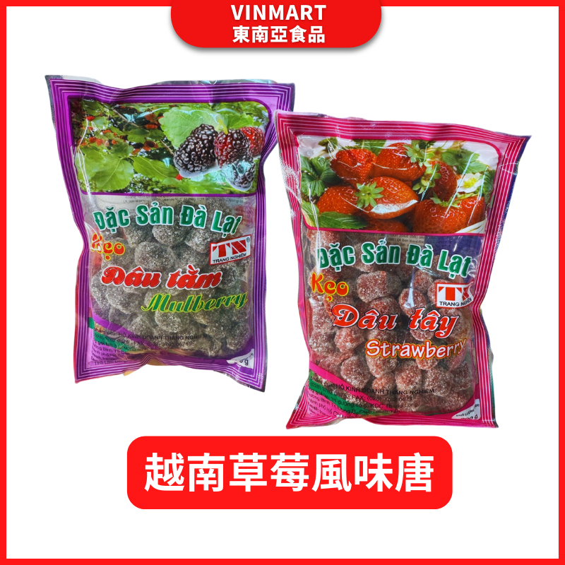 TRÁNG NGHIÊM 越南草莓風味糖果 KẸO DÂU TÂY 越南糖果 越南零食 200G