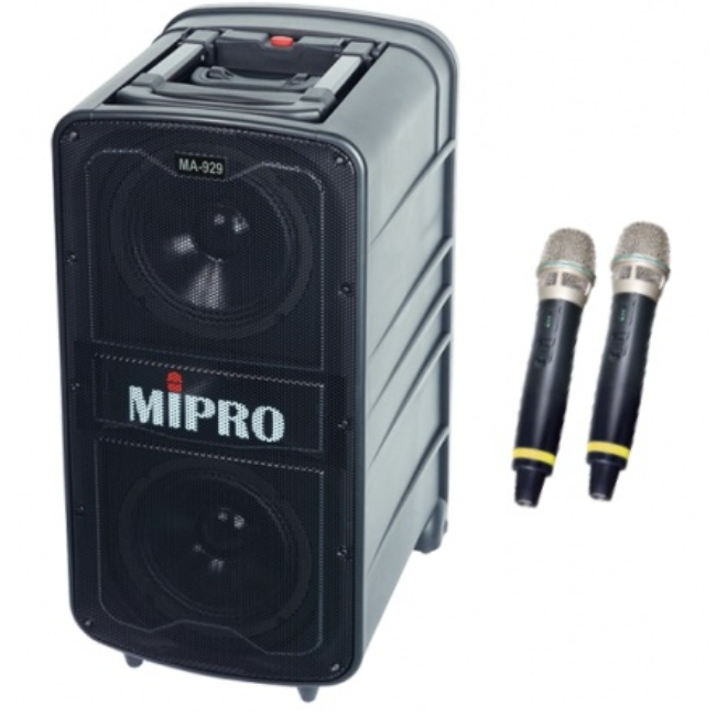 【昌明視聽】MIPRO MA-929 移動式無線擴音喇叭 MA929 藍芽 MP3錄放音  送 原廠防護套 大型喇叭架