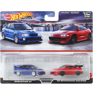 風火輪 Hot Wheels 汽車文化 單售 雙車組 膠胎 三菱 LANCER EVO ECLIPSE 日蝕