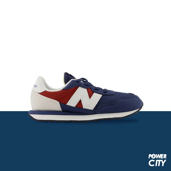 【NEW BALANCE】NB 237 兒童 運動鞋 彈力帶 藍 童鞋 W楦 中童 -PH237TR