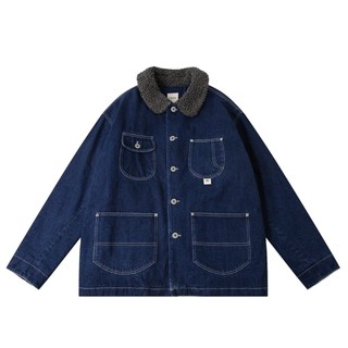 A[S]USL DENIM WORKER JACKET / ASUSL 日系 寬鬆 復古 多口袋 翻領外套
