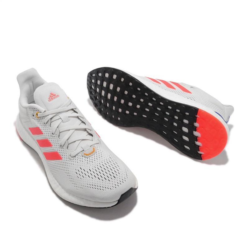Adidas Pureboost 21 [GY5102] 男 慢跑鞋 運動 訓練 休閒 緩震 透氣 舒適 愛迪達 灰橘