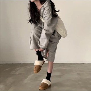 【太妮絲F310】韓系 連帽洋裝 加絨 加厚 半拉鍊 POLO領 口袋 OOTD 側開叉 洋裝 連帽 保暖 秋冬