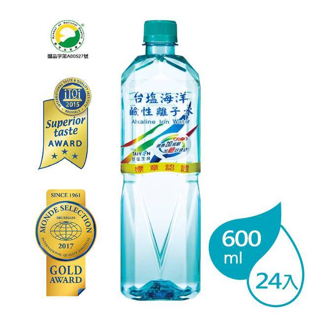 台鹽海洋鹼性離子水600ml/850ml/1500ml  商店滿10箱配送高雄地區